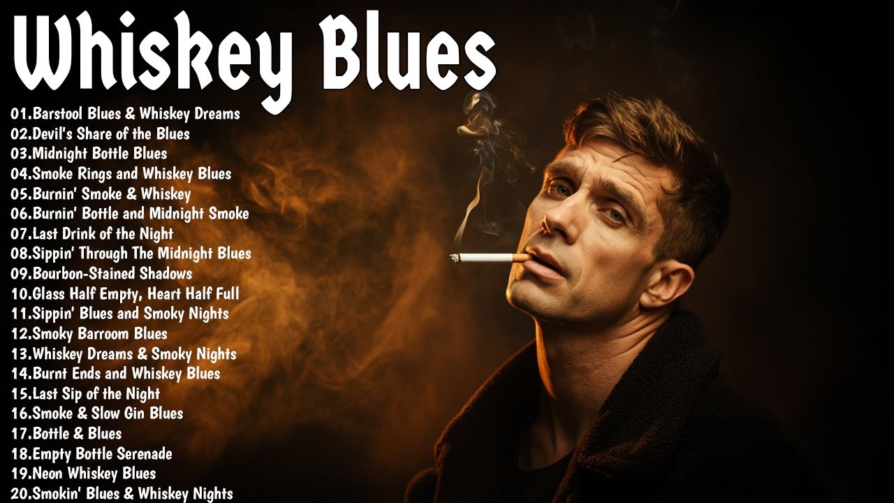 Relaxing Whiskey Blues Music | Best Of Slow Blues /Rock Ballads | Fantastic Electric Guitar Blues