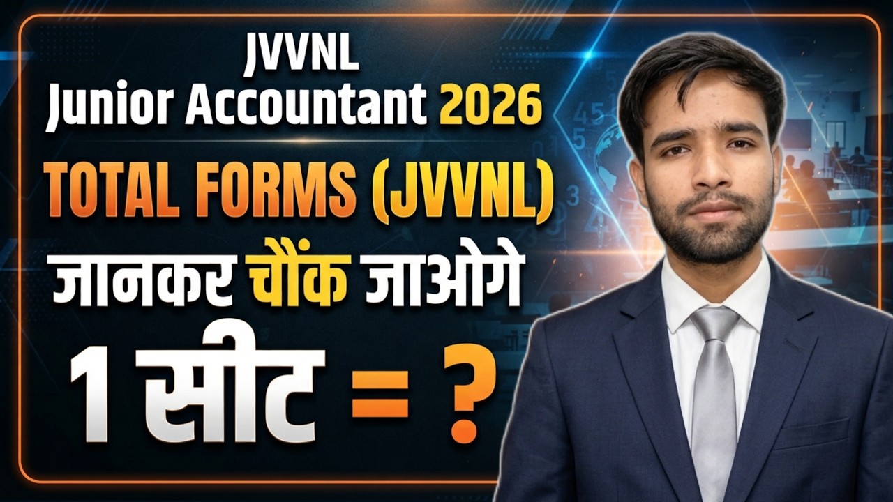 JVVNL Junior Accountant 2026 | Total Forms Filled? 😱 Competition Per Seat?