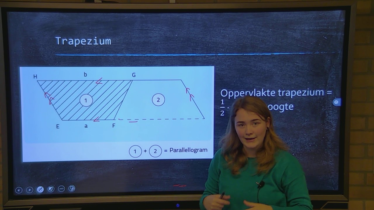 Oppervlakte berekenen parallellogram en trapezium, 2 havo/vwo, H2 par. 6