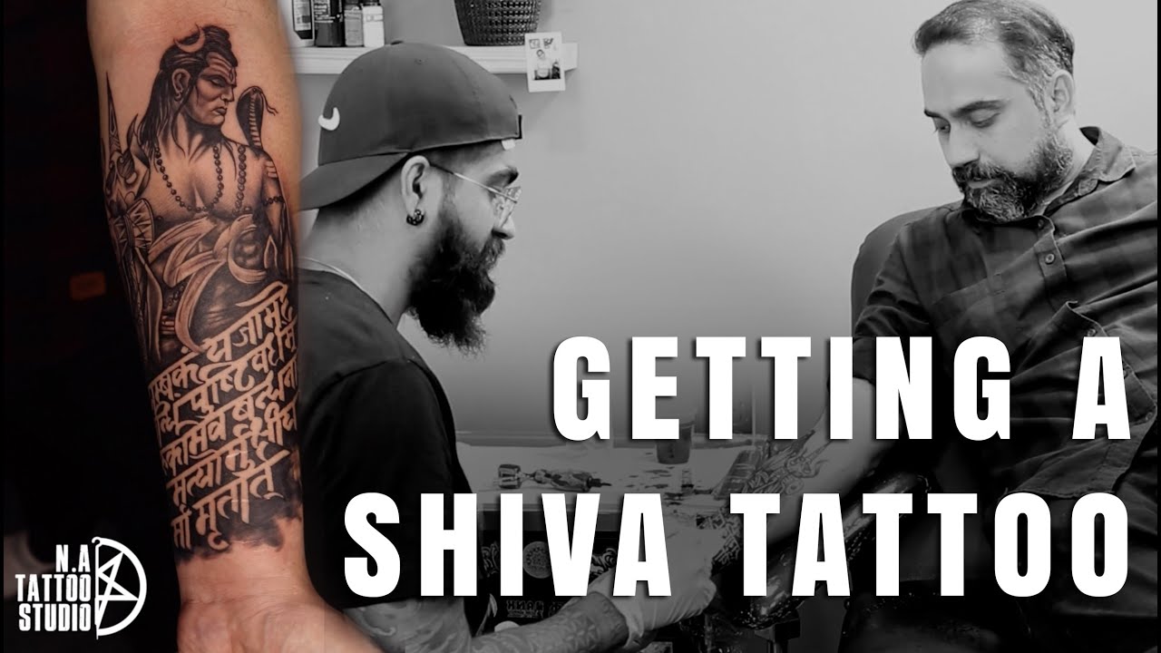 GETTING A LORD SHIVA TATTOO | N.A TATTOO STUDIO, NEW DELHI INDIA