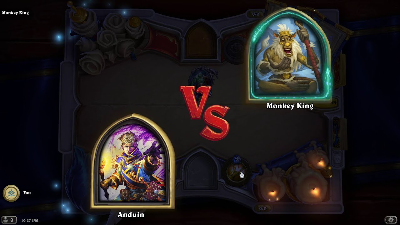Book of Heroes Anduin vs Monkey King | Hearthstone Book of Heroes