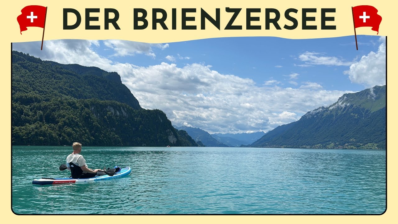 Mit den SUPs unterwegs auf dem Brienzersee in der Schweiz