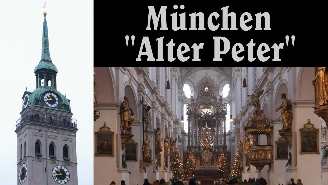 MÜNCHEN (M), Stadtpfarrkirche St. Peter - Jubiläumsglocke und Vollgeläut (aktueller Zustand)