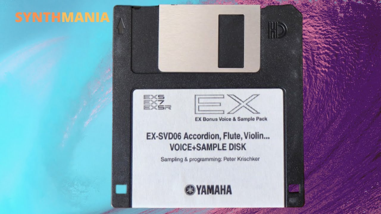 Yamaha EX-SVD06 Accordion, Flute, Violin    VOICE+SAMPLE DISK demos