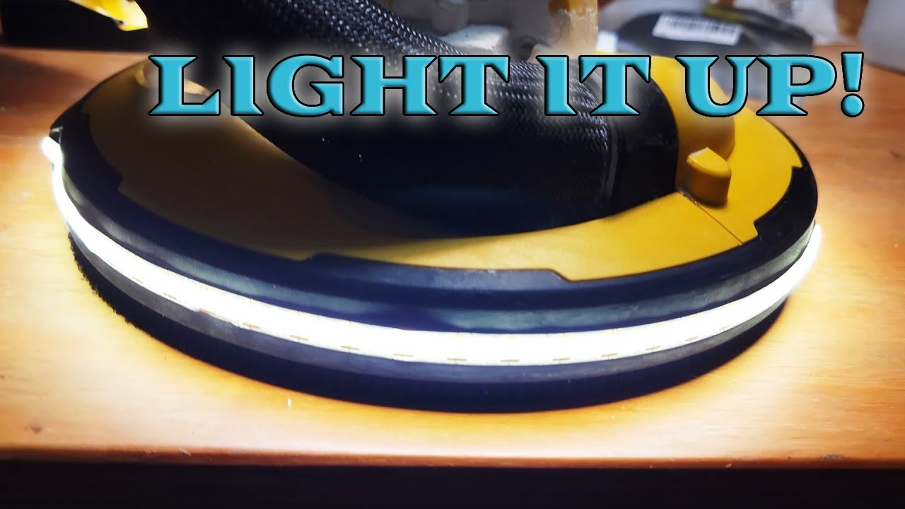 Budget Brilliance: Dewalt Drywall Sander Light Mod