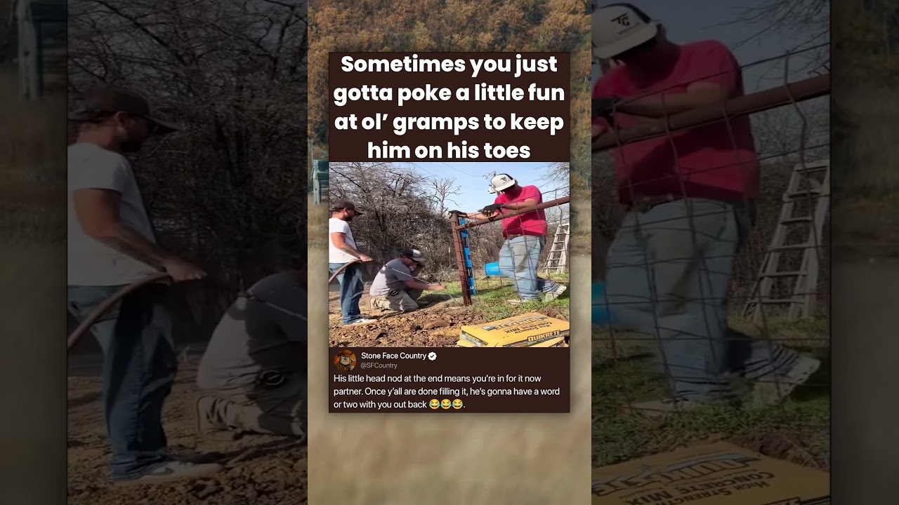 Sometimes you just gotta poke a little fun at ol' gramps to keep him on his toes