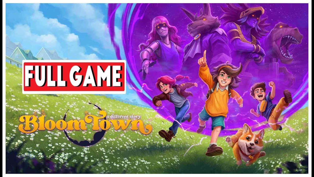 Bloomtown: A Different Story Full Game Movie Playthrough [NO COMMENTARY] 👦👧🐶😈