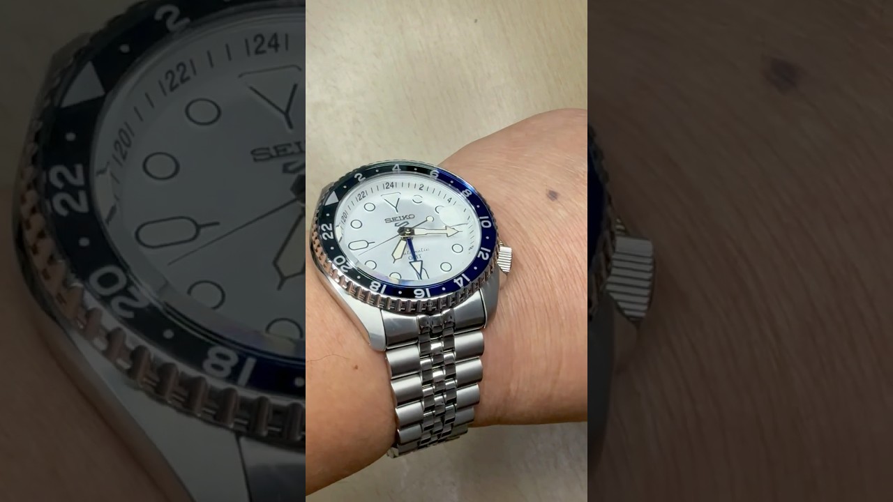 SEIKO 5 SPORTS AUTOMATIC GMT WHITE DIAL SSK033K1 #seiko #seiko5 #watch #shorts #new #best #most