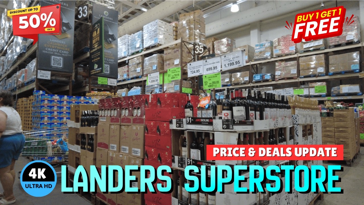 [4K] A Short Walking Tour Inside Landers Superstore Balintawak  Grocery & Lifestyle Finds!
