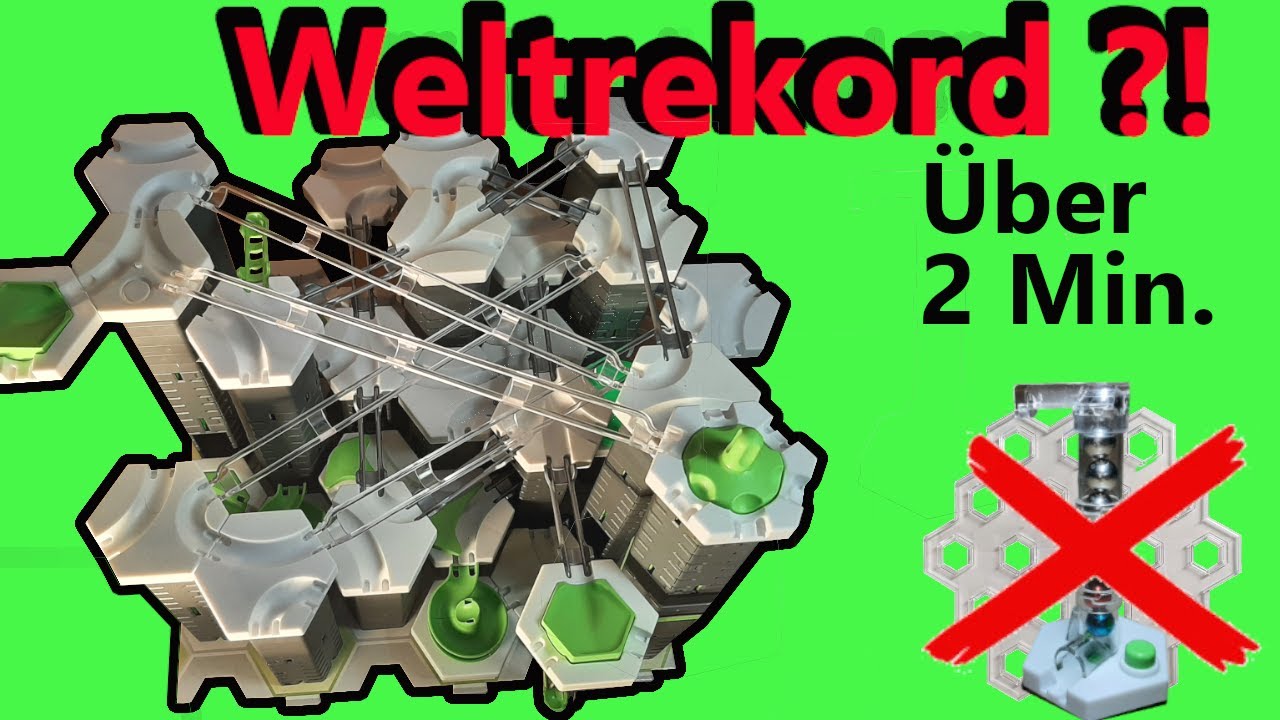 Gravitrax Weltrekord? Längste Bahn auf einer Grundplatte (ohne Höhenplatte und Lift)