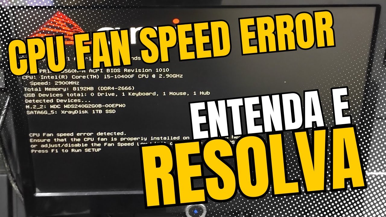 Como RESOLVER a mensagem de erro [CPU fan speed error detected] 2026