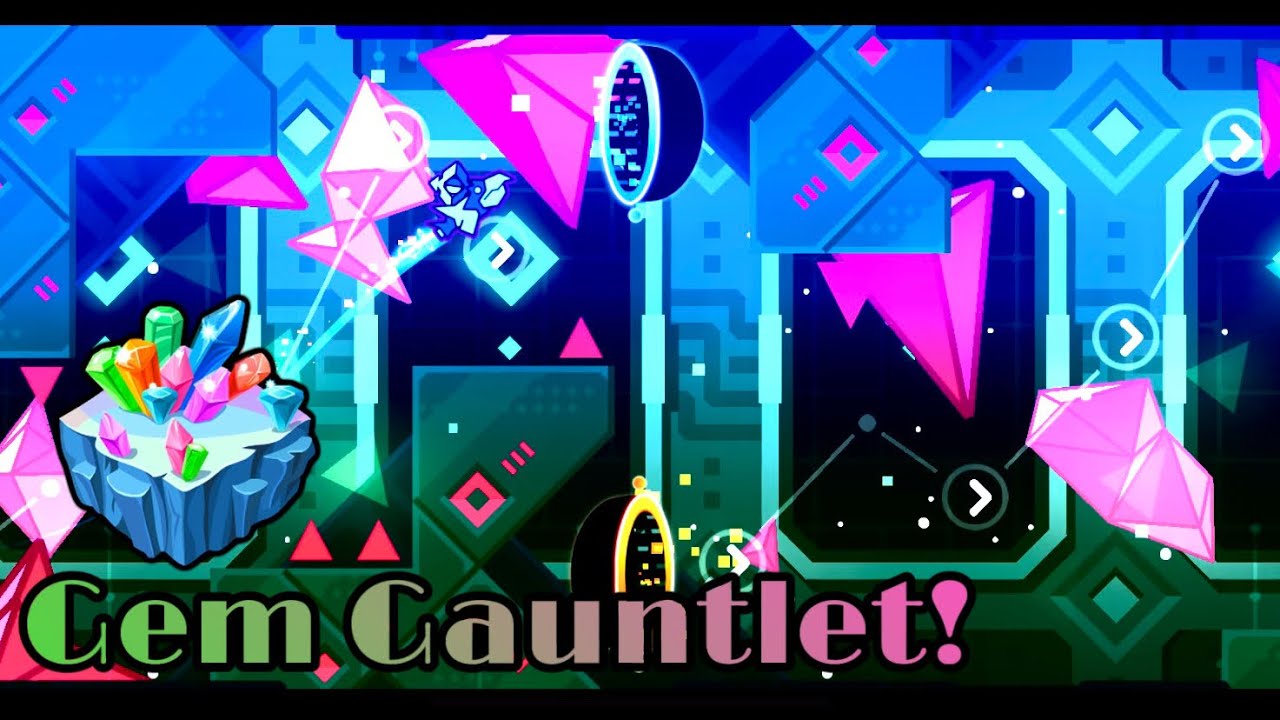 Geometry dash [2.2] &ldquo;Gem Gauntlet&rdquo; Completed (100%) [All Coins]