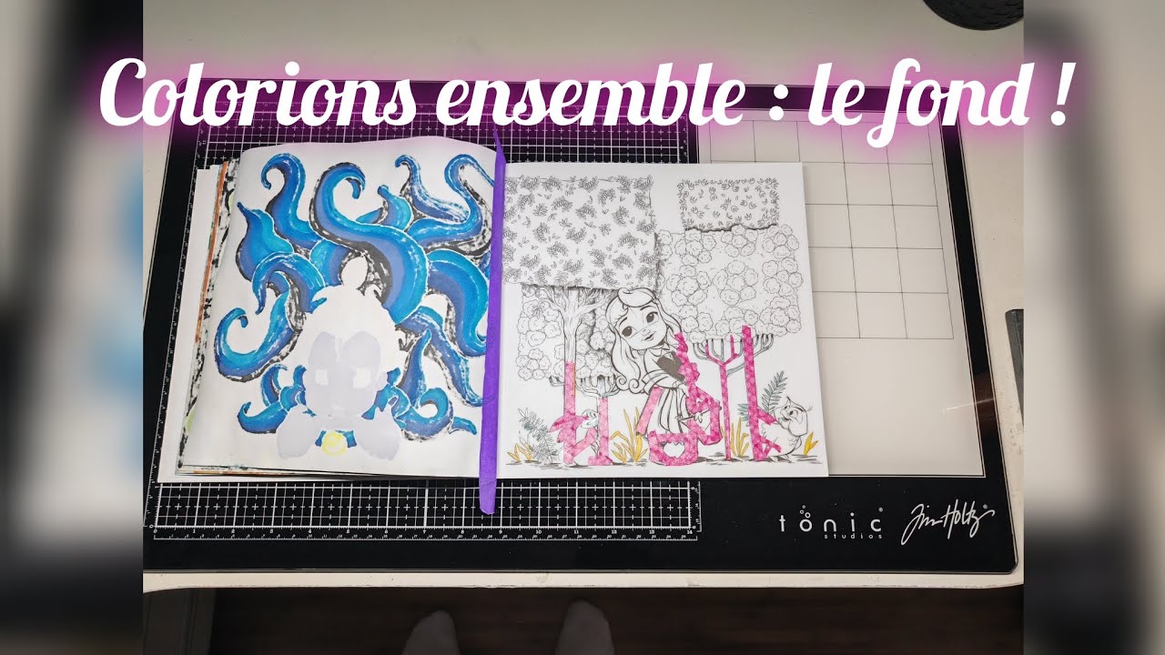 Colorions ensemble Aurore : le fond au distress oxide !