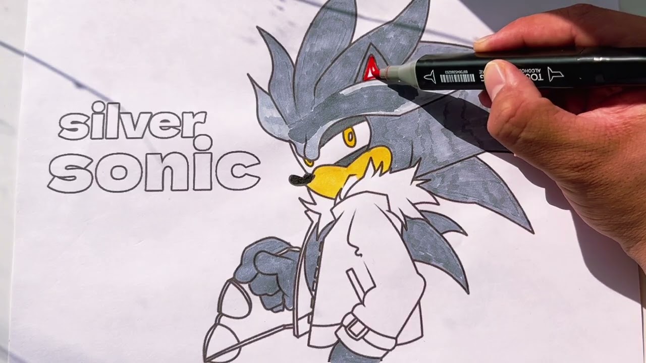 Silver the Hedgehog Coloring ✨ Ultimate Sonic Art Transformation! 