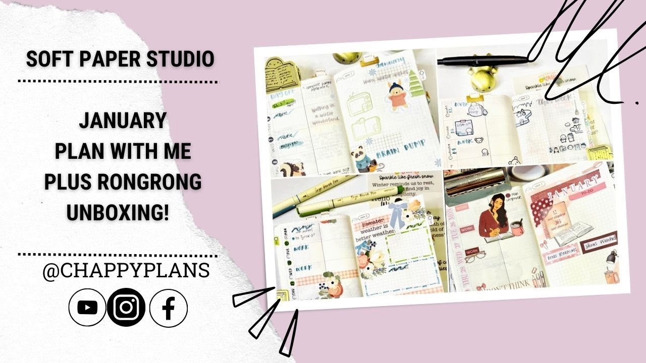 PLAN WITH ME |SOFT PAPER STUDIO | JAN 2026