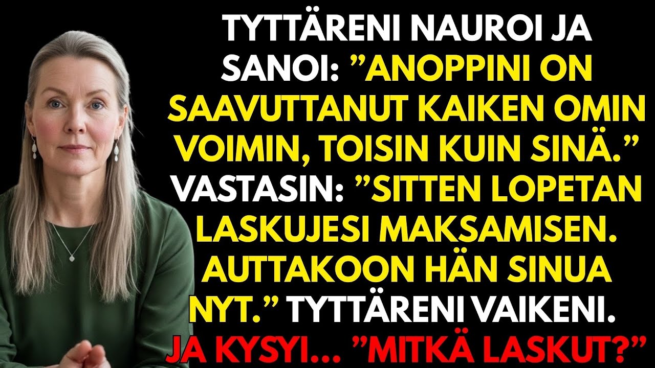 TYTTÄRENI SANOI: 
