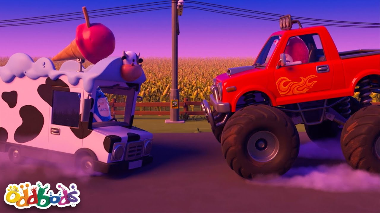 🚗Crazy Car Catastrophes in Oddville!🚚 | OddBods | Moonbug Kids - Space Cartoons for Kids