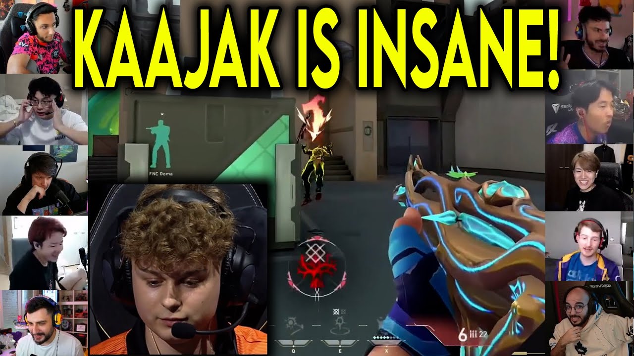 Valorant Streamers Reacts To FNC Kaajak Insane 4k Against PRX In VCT Champions