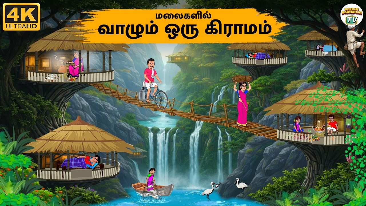 Tamil Stories - மலைகளில் வாழும் ஒரு கிராமம் - Needhi Kadhaigal Tv - 344 | Moral Stories
