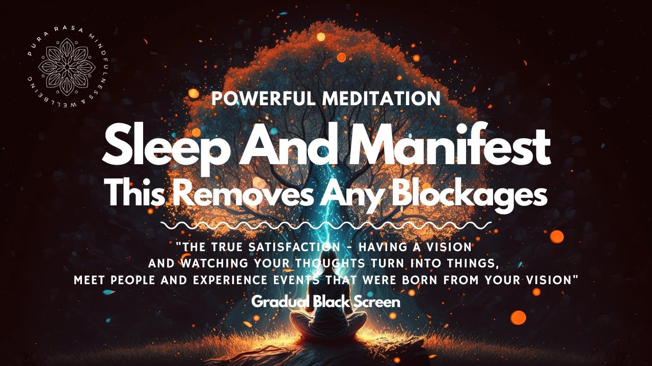 Law Of Attraction Guided Meditation (Very Relaxing) - Sleep And Manifest, Removes Any Blockages