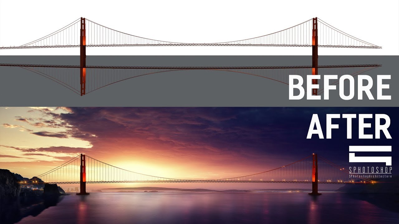 Architectural Matte Painting - Photoshop Architecture