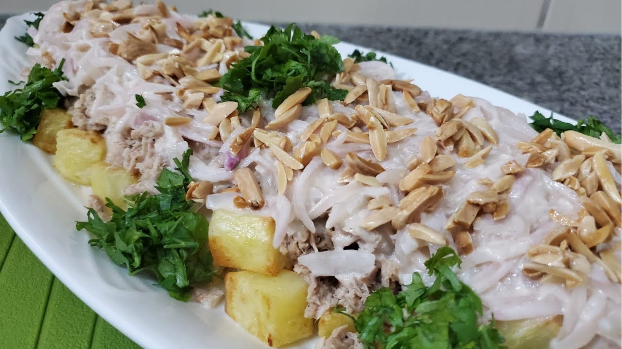 Tajine tuna with tahini sauce and potatoes👌🏻👍🏻ألذ طاجن التونة بصلصة الطحينة مع البطاطا /Emy's Food