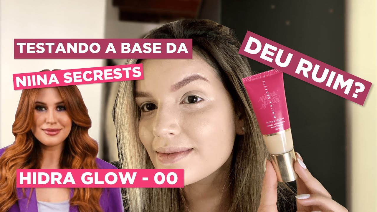 TESTANDO A BASE DA NIINA HIDRA GLOW COR 00