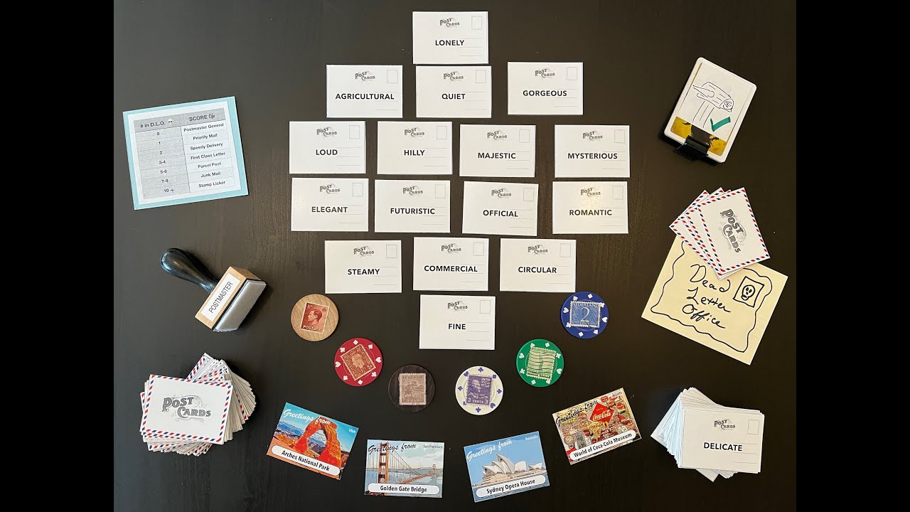 Picture Postcards (3-6 players, 15-30 minutes) board game overview