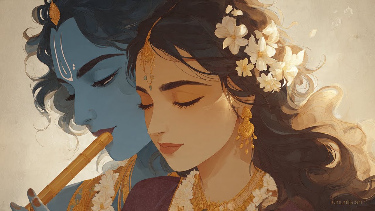 28 Names of Radha Rani with Lyrics | श्री राधा किशोरी के २८ नाम | Peaceful Morning Chants