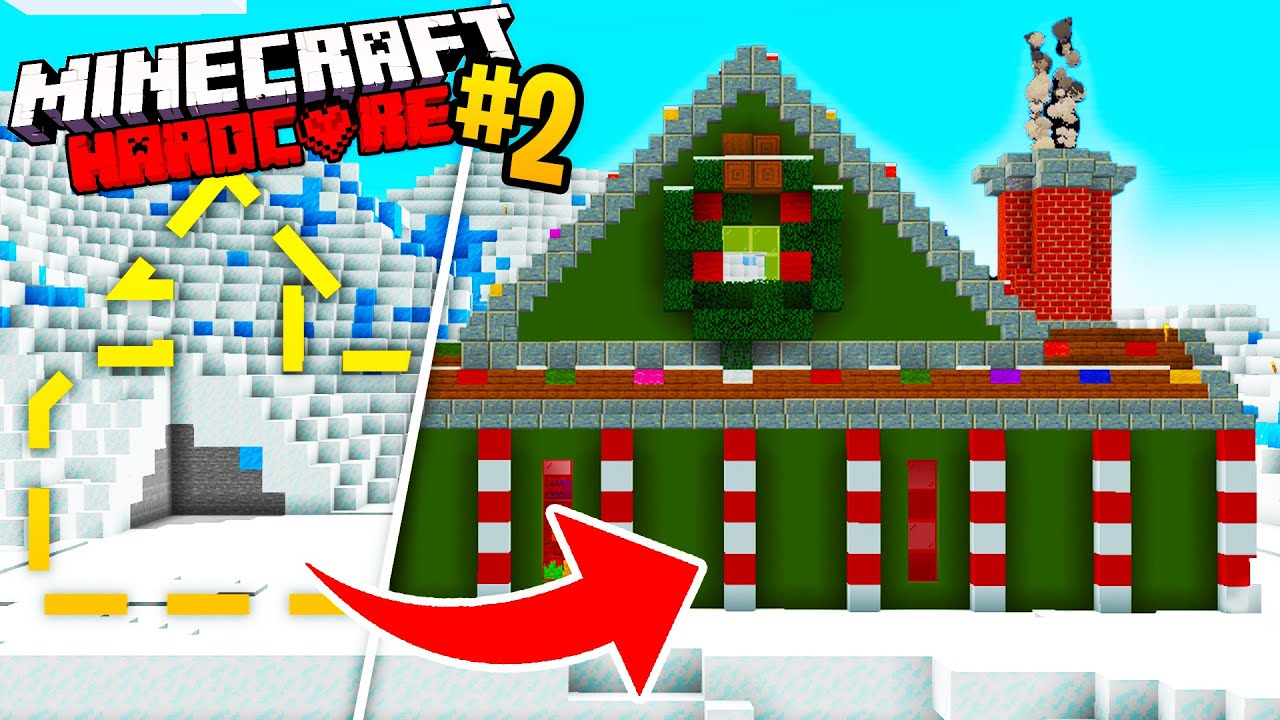 I Built SANTA'S WORKSHOP in Minecraft Hardcore!