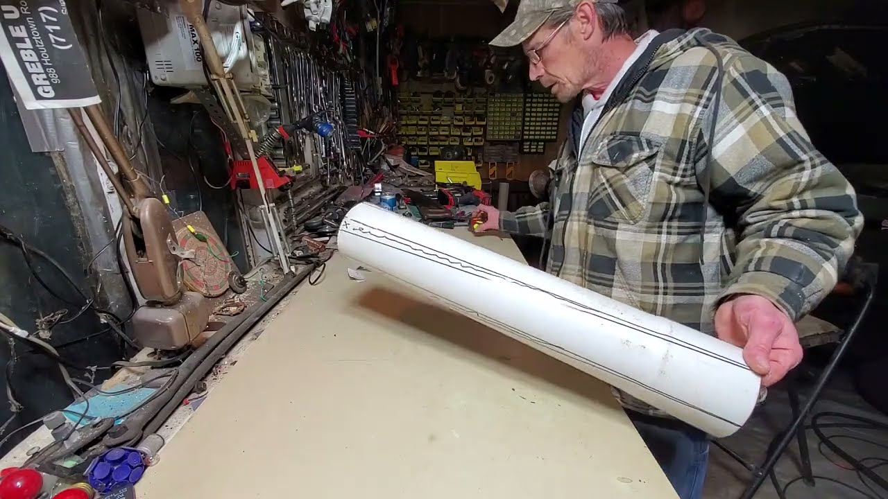 DIY windmill blades using pvc thin wall pipe