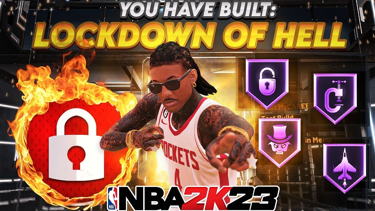 *NEW* BEST META LOCKDOWN BUILD IN NBA2K23 + BEST BADGES! The best shooting lock build NBA 2K23