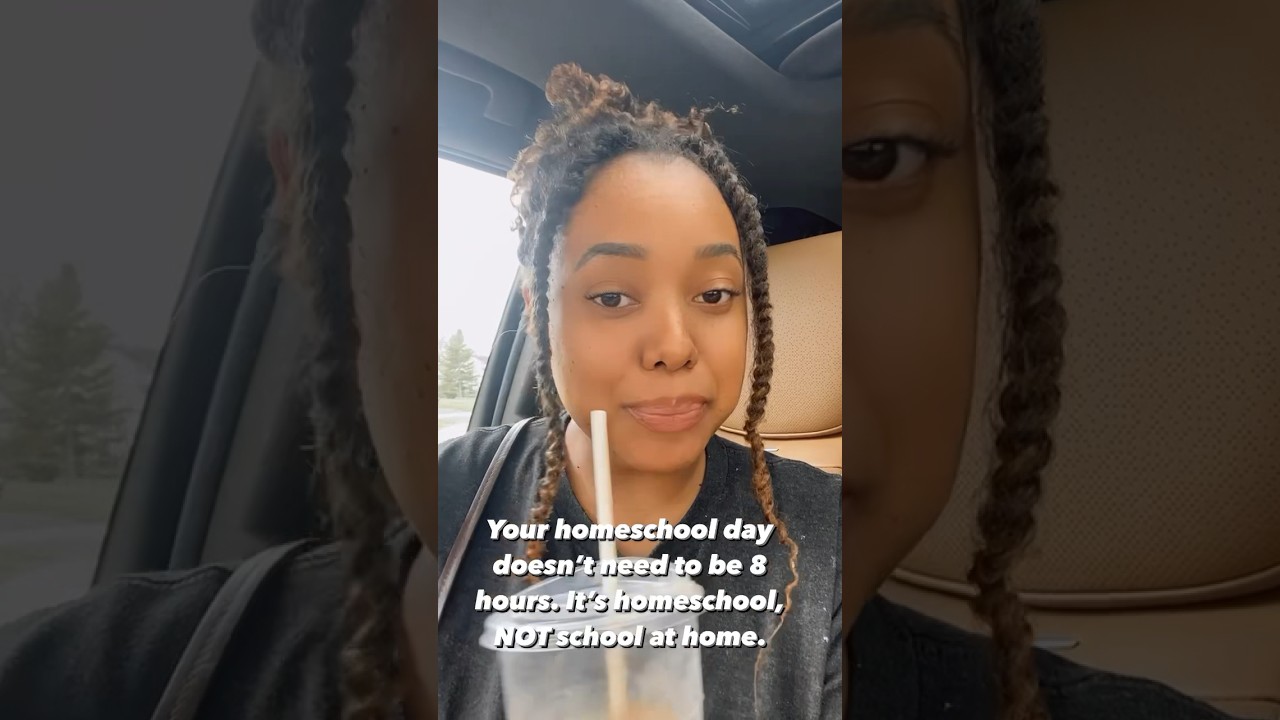 It&rsquo;s homeschool NOT school at home. 🗣️🗣️ #homeschooling #homeschoolroutine #blackhomeschoolers