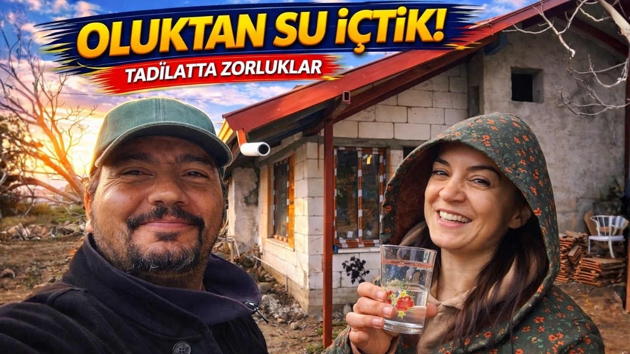 Yağmurda TEST ETTİK! Oluk Sisteminden SU İ&Ccedil;TİK | Tadilatta Zorluklar Yaşadık