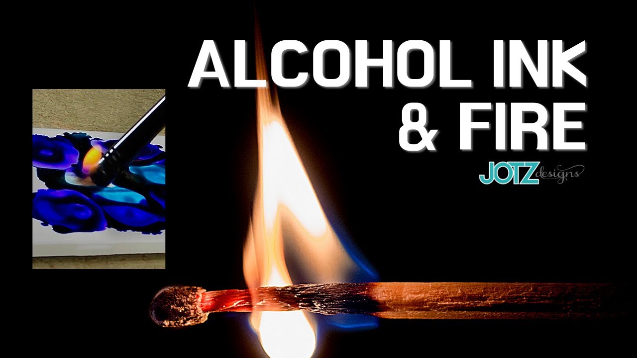 FIRE & Alcohol Inks! Easily decorate tile for coasters! | Pinata Alcohol Inks