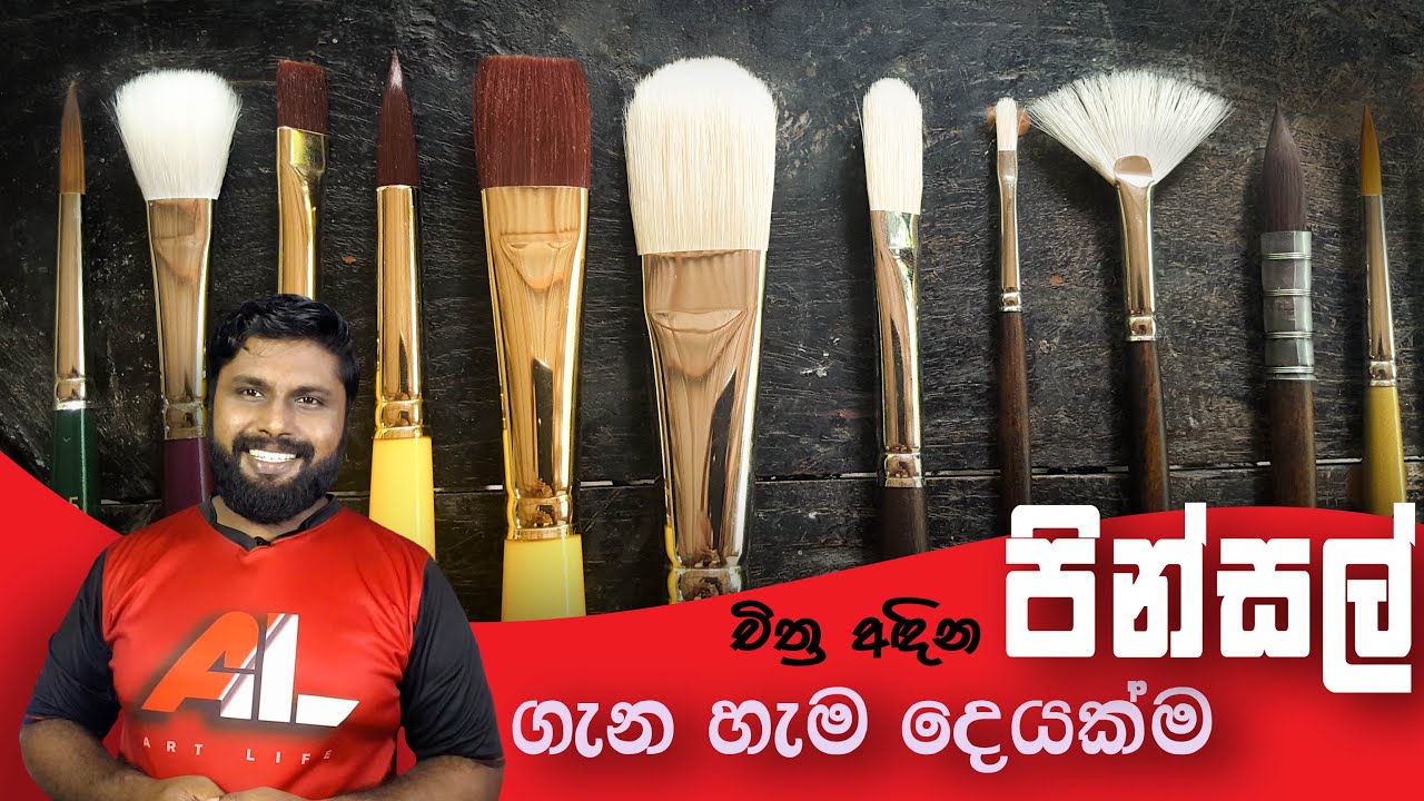 පින්සල් ගැන දැනගමු | About the brushes | AL Kalakaraya