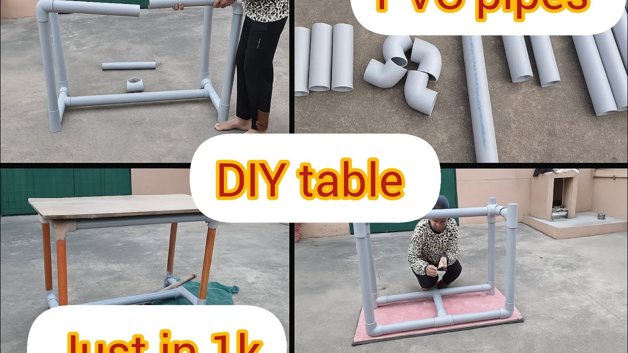 DIY table using PVC pipes just in 1k #viralvideo #diy #diyprojects