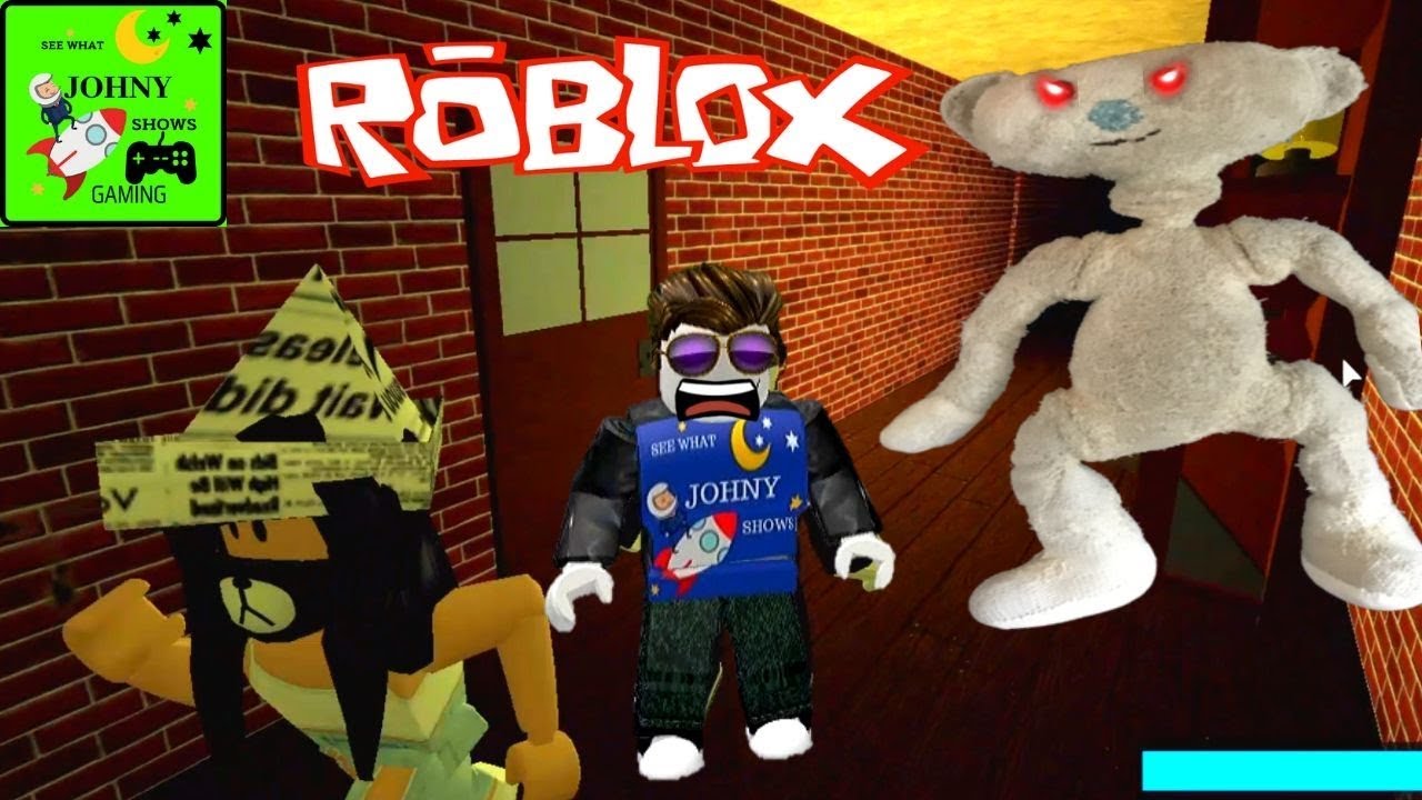 Johny Shows Roblox Scary Bear Roblox Game Bear Chase
