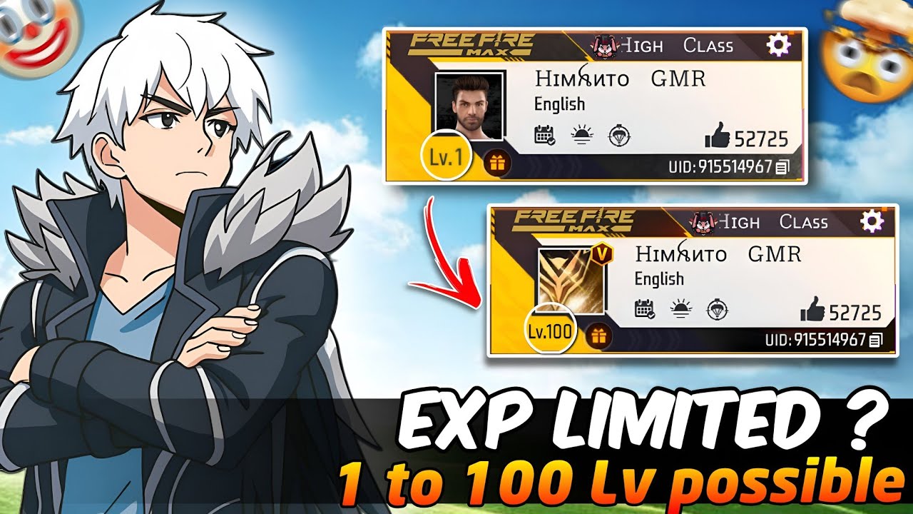 Free Fire Level Up Glitch🤯 After Update Free Fire EXP Limited ?😲 1 to 100 Level Possible ?