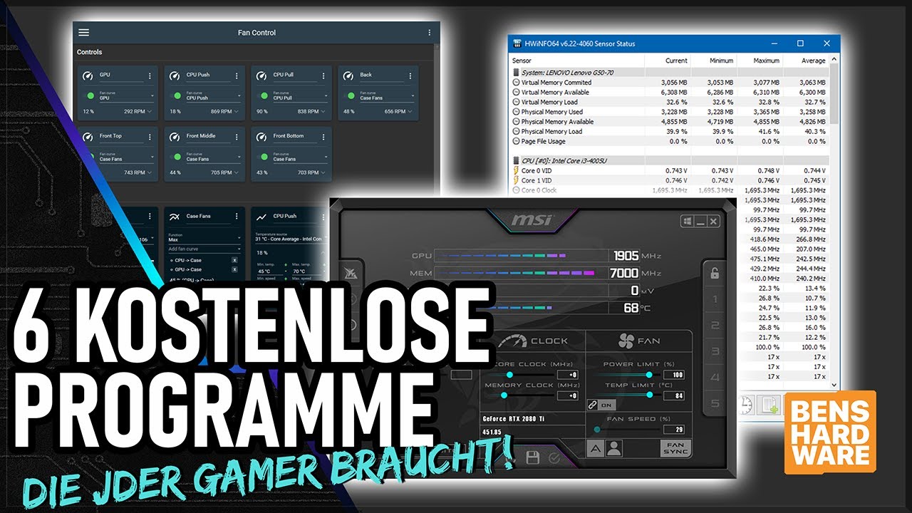 6 KOSTENLOSE PROGRAMME, die ich JEDEM GAMER EMPFEHLEN w&uuml;rde!