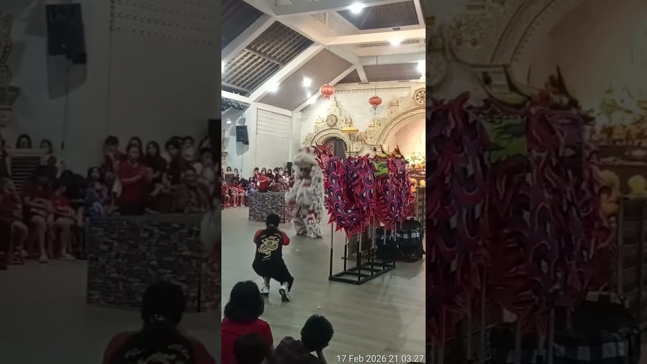 Barongsai pusaka Tantra vihara dharmayana Kuta klenteng Leng gwan bio Imlek 2026
