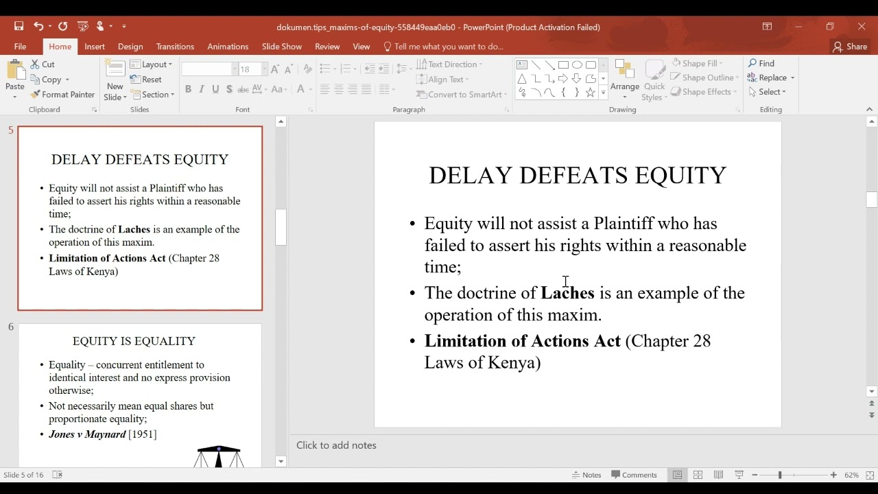 EQUITY AND TRUST LAW