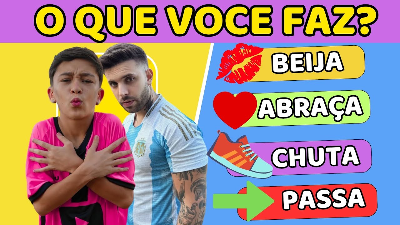 BEIJA, ABRAÇA, CHUTA OU PASSA? 🥰✨ EDIÇÃO: YOUTUBERS