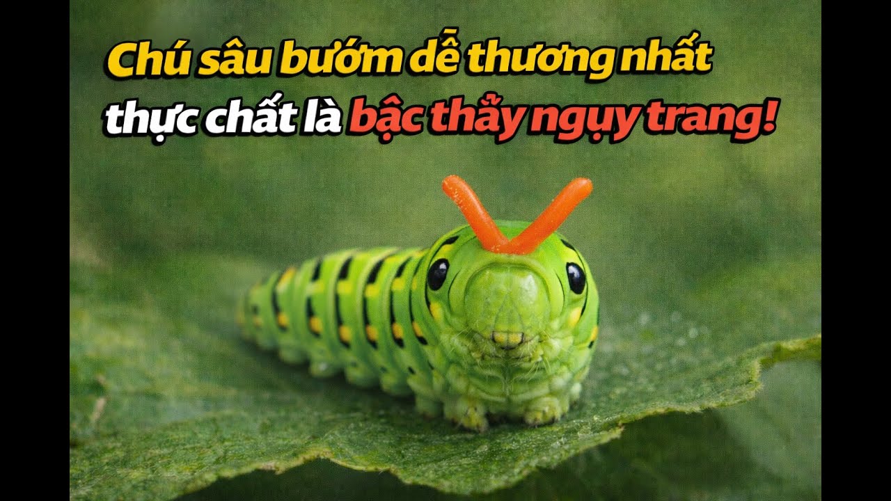 Chú sâu bướm dễ thương nhất thực chất là bậc thầy ngụy trang!