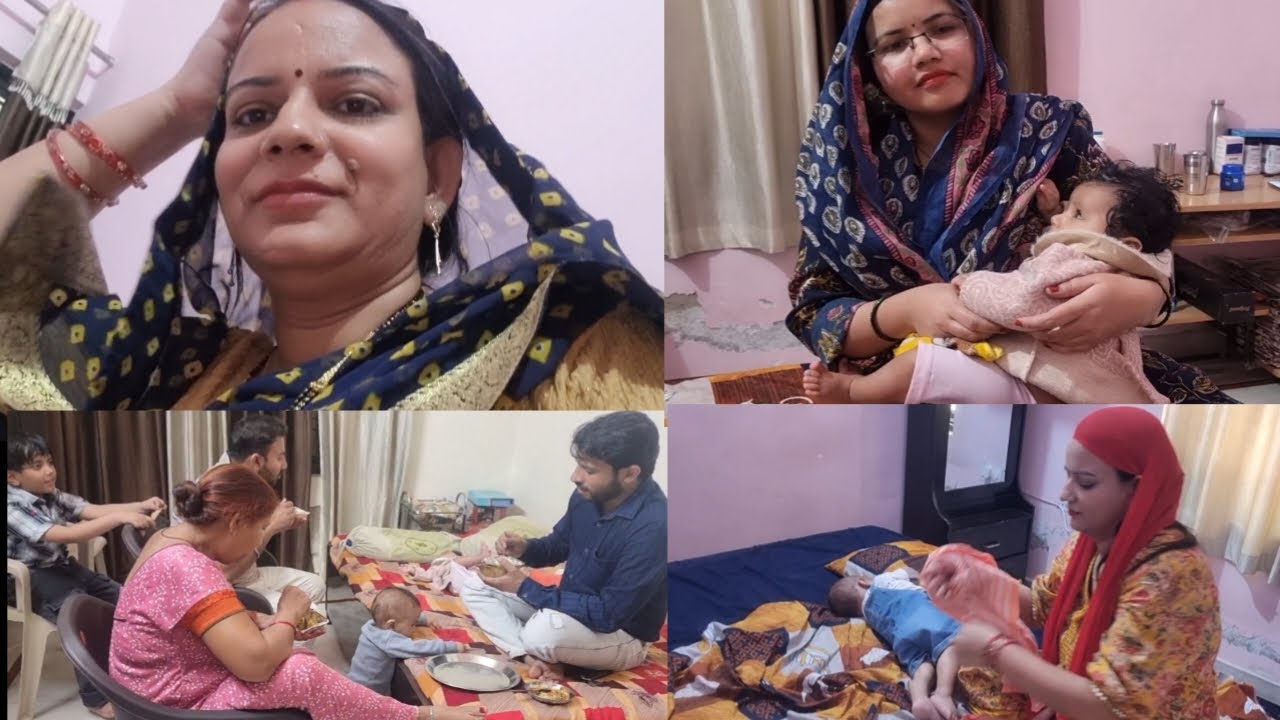After reaching her in-laws house from her parental home, the sister-in-laws got painted in the sa...