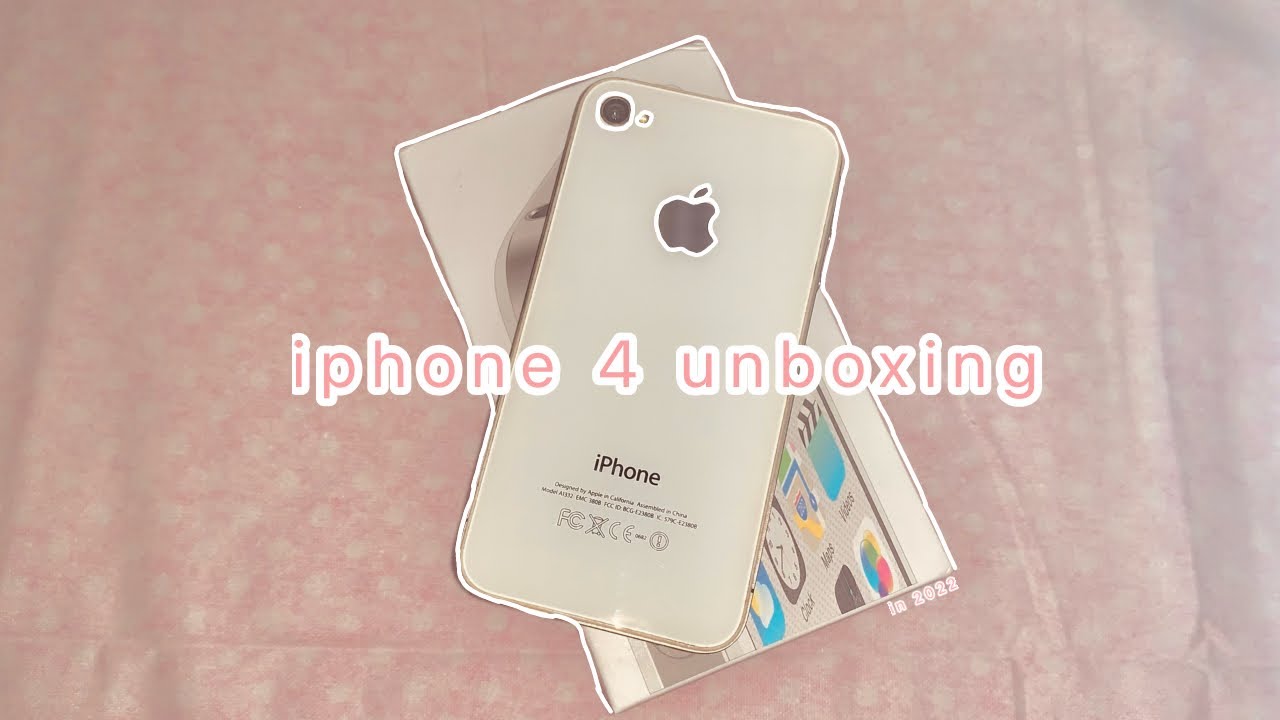 aesthetic iphone 4 unboxing in 2022 + setup, camera test, accessories! (asmr ver.)