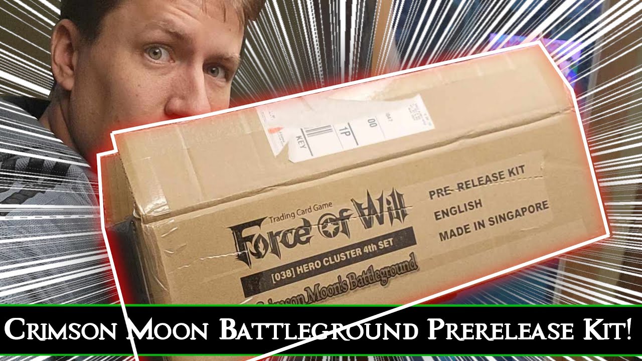 THE CRIMSON MOON LANDING! Crimson Moon Battleground Prerelease Kit Opening : Force of Will (TCG)