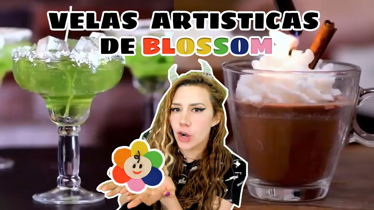 DESMINTIENDO 7 VELAS ARRRTISTICAS DE BEBIDAS DE DE BLOSSOM