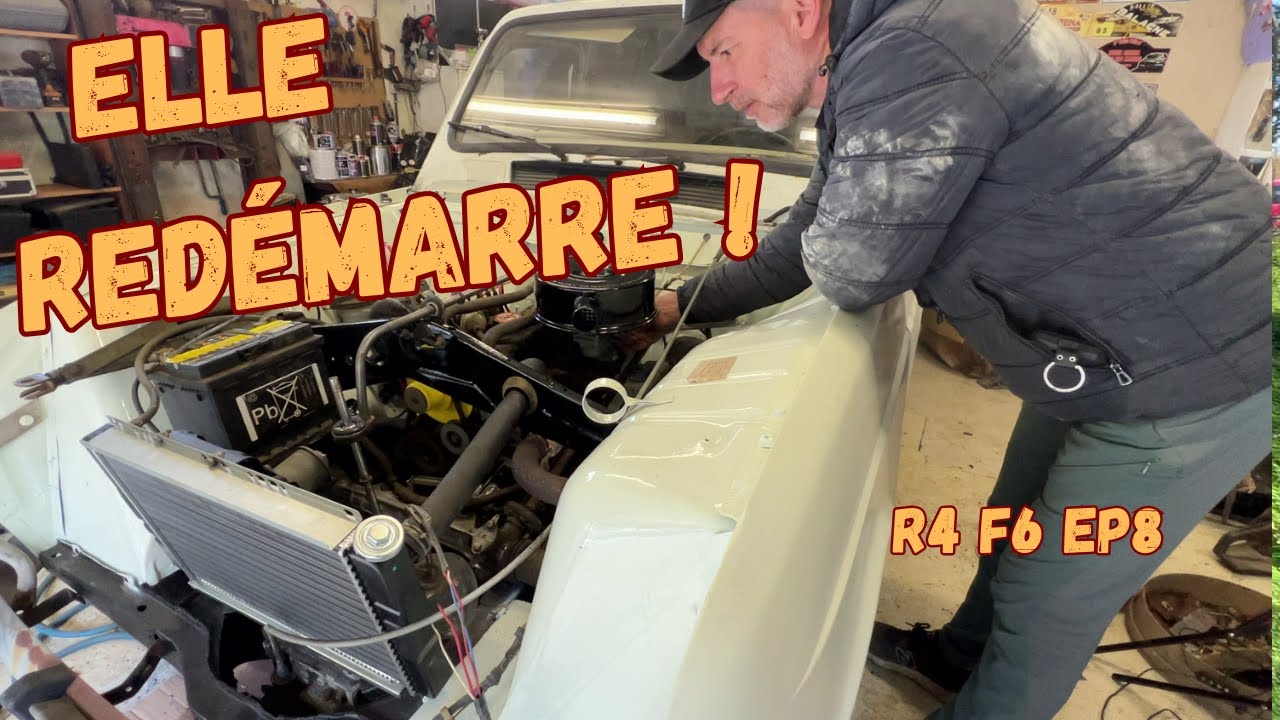 Redémarrage du moteur, mécanique et annonce du gagnant du concours Oukitel ! Renault 4L F6 EP 8