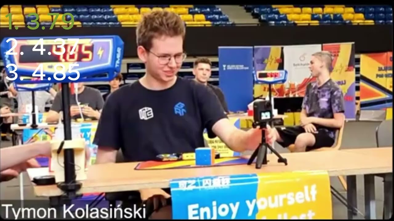 TYMON KOLASIŃSKI 3x3 | 4.74 EUROPEAN RECORD AVERAGE | LIVE SHOT
